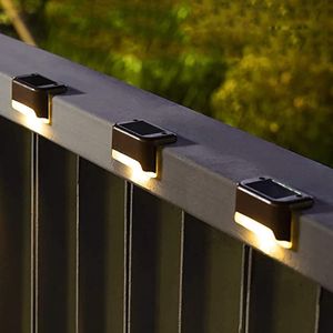 2023 luces solares para cubierta 1LEDs lámparas de pared de paso impermeables para exteriores batería Ni-MH recargable iluminación de cerca de entrada de bajo consumo