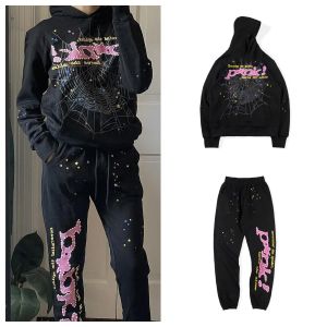 2023 Sudadera con capucha de araña Sp5der Worldwide Pink Young Thug Sweater Hombre Mujer Nevermind Foam Print Jersey Ropa thekhoi-15 CXG9011