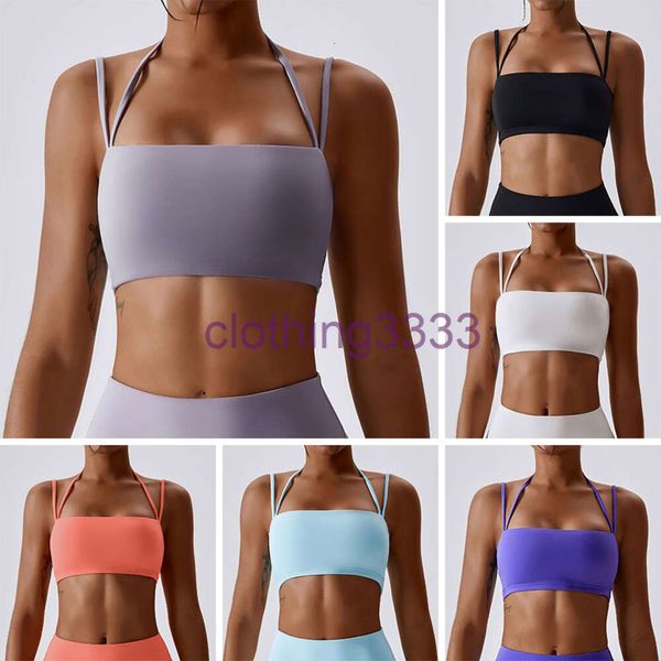 2023 Sport Bra Lemens Designer Femmes Yoga Sports Bras Active Sous-vêtements Designer Antichoc Fitness Beauté Dos Lulus Top Cups Taille asiatique S-XL