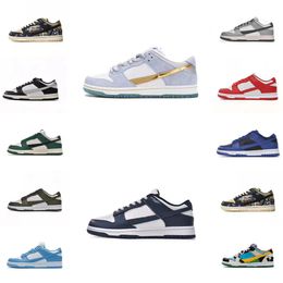 2023 sport hardloopsneakers schoenen laag casual klassiek zwart en wit panda roze grijs mist obsidiaan ontwerper oranje kreeft bruin groen triplemet doos stofmaat 36-46