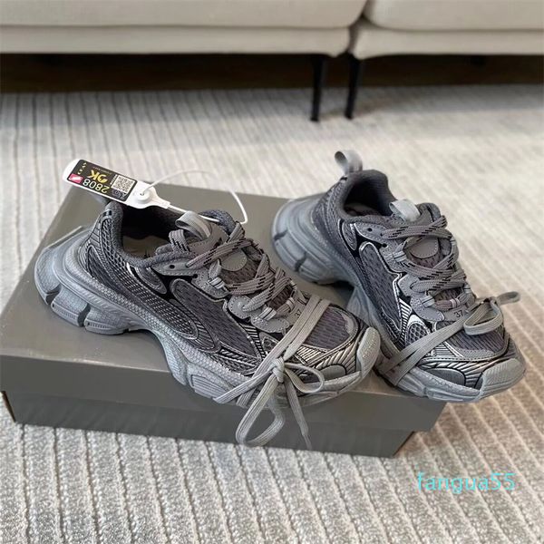 2023-Sporty Elegant Couple 3XL Dad Sneaker Shoes Hombres Mujeres Retro Phantom Casual Walking Mesh Nylon Cordones de zapatos personalizados EU35-46