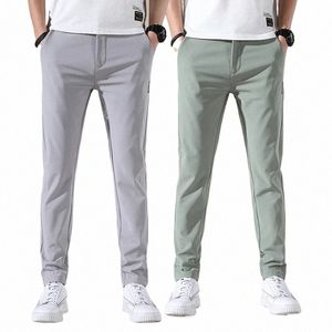 2023 Lente en Herfst Heren Golfbroek Hoge Kwaliteit Elasticiteit Fi Casual Ademende Broek 07eG #