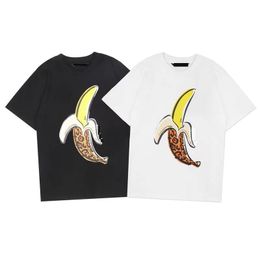 2023 printemps et été T-shirts pour hommes personnalité de la mode T-shirts en coton à motif banane pour hommes chemises de rue T-shirts pour hommes et femmes de haute qualité.