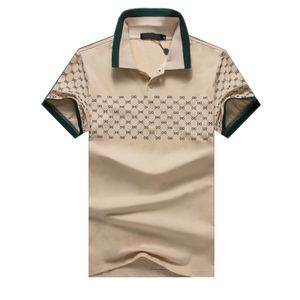 2023 Printemps De Luxe Italie Hommes T-Shirt Designer Polos High Street Broderie petit cheval Impression Vêtements Hommes Marque Polo Shirt