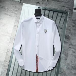 2023 printemps hommes mode classique confortable décontracté à manches longues chemise d'affaires homme chemise formelle grande taille M-SizeM-XXXL