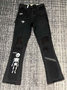 2023 Spring Mens Distressed gescheurde skinny jeans ~ US maat 29-40 jeans ~ Slim Motorcycle Moto Biker Causale denim broek Hip Hop Jeans