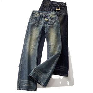 2023 Lente Nieuw Ontwerp Gevoel Vies Geverfd Oud Slim Fit Skinny Jeans Dames Micro Flared Broek 2037