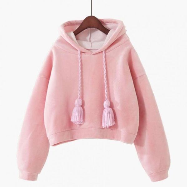 Pull à capuche épais et pelucheux doré pour fille, ample, solide, doux, pull d'université, pâte frite, torsadé, manches longues, nouvelle collection printemps 2023