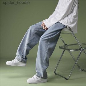 2023 Spring New Korean Trend Solid Jeans Pantalon Men's Pantalon Loose Fit Wide Jame Pant décontracté Unisexe Couples Y2K Pantalon L230927