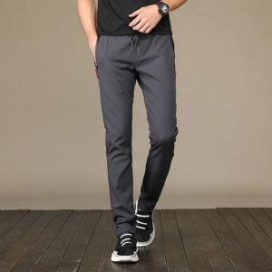 2023 Pantalones casuales de hombres nuevos para hombres Pantalones delgados para hombres Fit Slim Fit Winist Jogging Pants Men's Plus Tamaño 5 XL