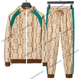 24SS Spring Womens Plus Tall Sport Sport Traje Sport Mens Double Letter Sports Long Sports Womens Khaki Tracki Tamaño asiático M-XXXL