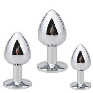 2023 SS18 Sex Toy Massager groot formaat roestvrijstalen metalen anale plug met diamanten anale dildo sex speelgoed producten lekkplug voor vrouwen