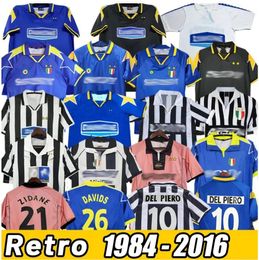 Juventus retro del piero conte voetbal jerseys buffon pirlo inzaghi 84 85 94 95 96 97 98 99 02 03 03 04 04 05 11 12 15 16 zidane oude maillot davids conte shirts 888888