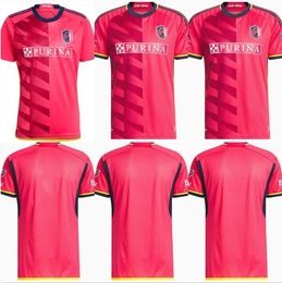 MAILLOTS DE FOOTBALL 2023 St. L ouis City NOUVEAU 2022 st Louis''RED' SC NILSSON 4 KLAUSS 36 NELSON GIOACCHINI VASSILEV BELL PIDRO CHEMISE DE FOOTBALL