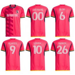 2023 St. Louis City Soccer SC Maillots # 10 LOWEN KLAUSS NILSSON Uniforme Hommes # 6 BLOM PARKER KLAUSS Chemise