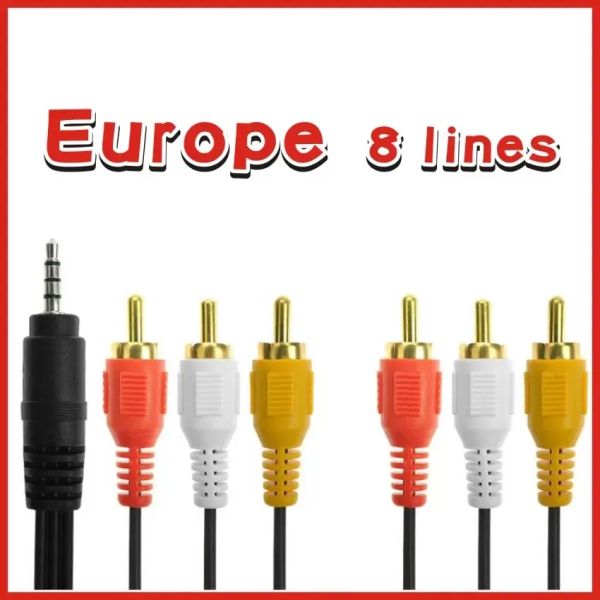 2023 Antenas electrónicas de cobre estables Europa Eslovaquia, Alemania Receptor de satélite DVB S2 Gtmedia v7s v9 v8 nova Altavoces compatibles Cable de video