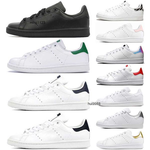 2023 Stan Smith hommes bas femmes chaussures décontractées OG triple noir blanc vert zèbre université luxuriant rouge métallisé argent or marine rose bas hommes