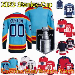 2023 StanleyCup Custom S-6XL Movie College Hockey Wears Jersey Broderie 16 Aleksander Barkov 5 Aaron Ekblad 19 Matthew Tkachuk 72 Sergei Bobrovsky Hornqvist