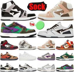 2023 Estrellas Sk8 Sta Low D Diseñador Zapatos casuales 93 Hola Alto para hombre Zapato para mujer Lows Camo Azul Verde Gris Rosa Formadores de placa