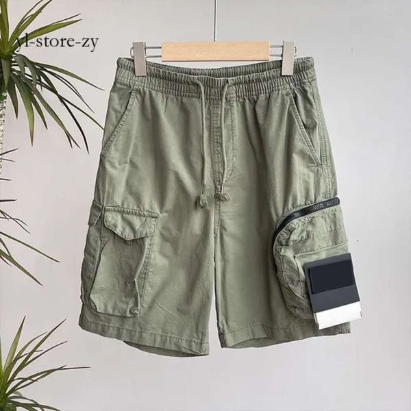 2023 Stonees Lsland Shorts Stoneys Islandss Mode Homme Courir Lâche CP Companys Shorts Processus de lavage à sec du pantalon à la mode en tissu pur 7968