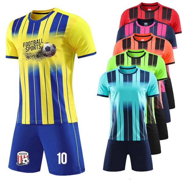 Uniforme de Football pour étudiants, ensemble de survêtement pour hommes et garçons, maillot personnalisé, chemise de Football, ensembles de vêtements, 2023, 240318