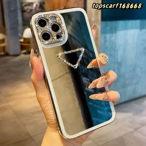 2023 Élégant dernier Iphone 15 promax Cover 13 14 Étui de téléphone Hipster Mirror IPhone12promax Strass Tout compris 11 Étui de téléphone anti-chute 11pro Xs Xr Case