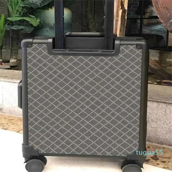 2023-Suites Pangages Sacs Case Men Femmes Texture Draw Bar Savoy Trolley Purse Spinner Universal Wheel