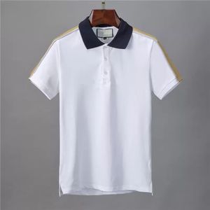 2023 Été Marque Vêtements De Luxe Designer PoloShirts Hommes Casual Polo Mode Serpent Bee Imprimer Broderie T-shirt High Street Hommes Polos M-3XL en gros