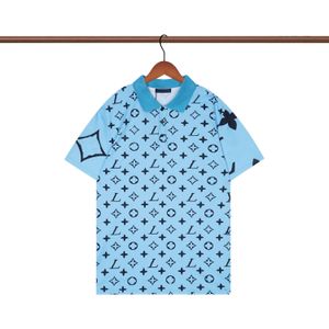 2023 Zomer Casual Shirts Mannen Zwart Tees Designer Mannen Polo Gu Nieuwe Mode Polo Shirt Cci Vakantie Mouw Phantom Gate Letter Print Tops S-2XL