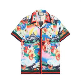 2023 Vêtements d'été Luxe Italie Hommes Designer Polos Homme Street Impression Cottom Vêtements TeesSize M-3XL