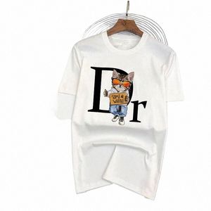 2023 T-shirt masculin Cott Summer Homme de haute qualité Brand vintage Fi Streetwear décontracté à manches courtes Men / Femmes Tee TOE Z7SI #