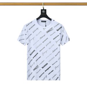 2023 été coton lettre imprimer hommes T-Shirts col rond à manches courtes respirant décontracté hommes T-shirts FB002
