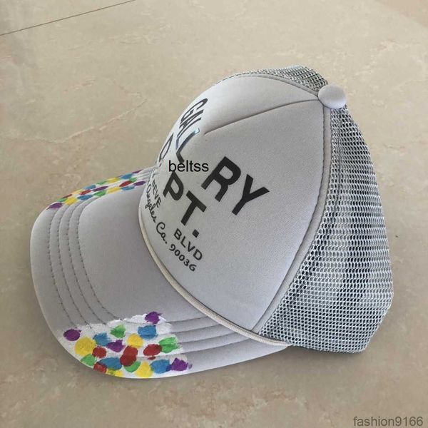 2023 Summer Designer Ball Caps Graffiti Hat Casual Lettrage Galeries Curved Dept Brim Baseball Cap Hommes Femmes Lettres Impression Chapeaux