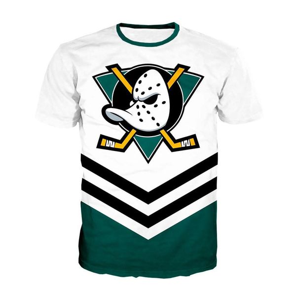 2023 verano divertido Mighty Duck gráfico camiseta para hombres ropa de calle niños y niñas Casual acogedor tendencia All-matched camisetas camisetas
