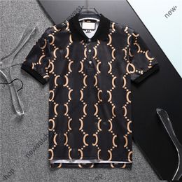 2023 verano Hombres diseñador polo camiseta para hombre solapa letra impresión polos manga corta algodón camisetas mujer Casual camiseta tamaño asiático M-XXXL