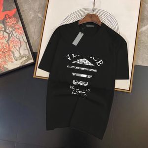 2023 verano hombres y mujeres moda y ocio marca temperamento Joker suave dibujos animados letra impresa camiseta tamaño XS-4XL # J0127