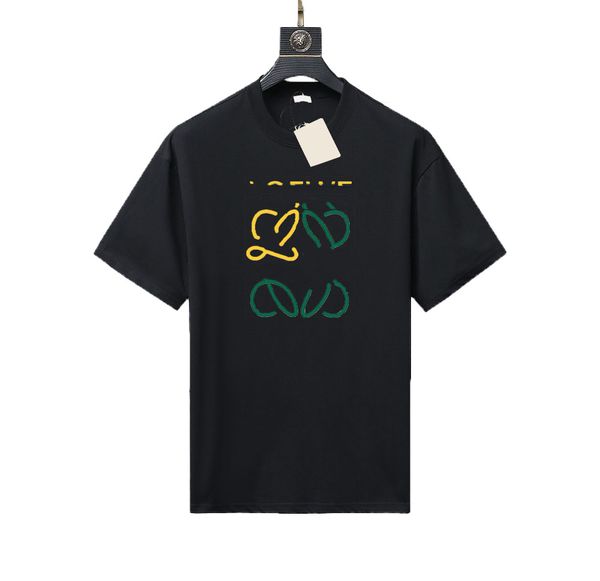 Camiseta de manga corta con estampado de letras personalizadas para hombre y mujer, tendencia informal holgada, talla XS-4XL # L02, verano 2023
