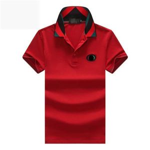 2023 été hommes Tee Polos noir blanc couleur classique Domessa impression mode 100% coton décontracté M- 2XL HNOY