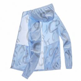 2023 Zomer Mannen Vrouwen UV Zon Protecti Jas Huidjassen Heren Windjack Ultralichte Sportkleding Capuchon Uitloper Casual Jassen S2Qp #