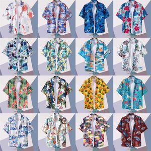 2023 Été Mens Designer Blouses Lâche Et Mince Hawaïen À Manches Courtes Floral Chemise Mâle Tendance Casual À Manches Courtes Plage Vacances Couple Doublure Vêtements