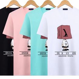 2023 Zomer Heren Designer T-shirt Casual Man Dames Tees Met Letters Print Korte Mouwen Top Verkoop Luxe Mannen hip Hop Kleding Parijs XS-5XL #02