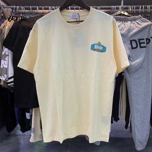 2023 Summer Mens Designer T-shirt Rhude Chemises décontractées Homme Femmes Tees Manches courtes Top Vendre Luxe Hommes Hip Hop Vêtements US TAILLE ch14