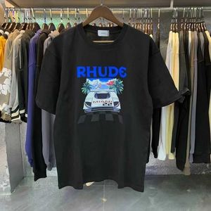 2023 Summer Mens Designer T-shirt Rhude Chemises décontractées Homme Femmes Tees Manches courtes Top Vendre Luxe Hommes Hip Hop Vêtements US TAILLE ch09