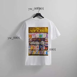 2023 Verano para hombre Diseñador T Shirts Tendencias Marca KITH Conejo Corte de papel Araña Impresión Cuello redondo Suelto Casual Camiseta de algodón Hombres y mujeres 1218 6625