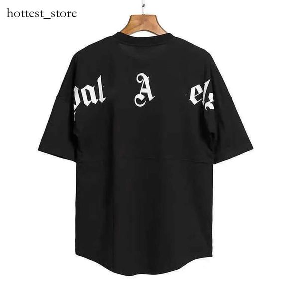 2023 Summer Mens Palm T-shirt Graffiti T-shirts Palms Palmangel City Designer Limited Jet d'encre Lettre Impression Hommes Femmes Anges Angles Tees 474