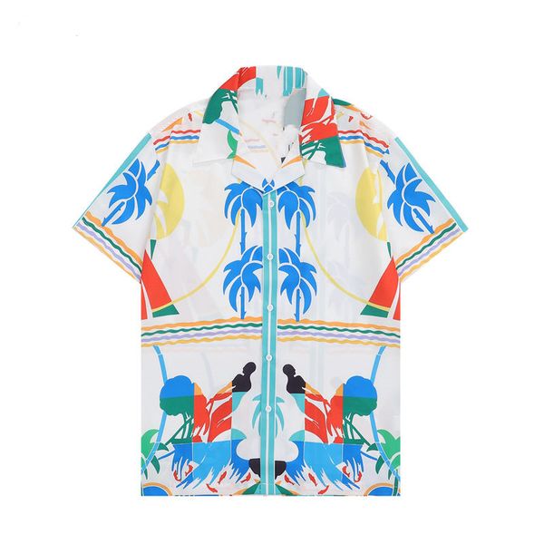 2023 Summer Mens Tiger Chemises imprimées Designers Femmes Mode Fleur Hawaiian T-shirt Chemises décontractées Slim Fit Blouse à manches courtes Beach Shorts Set Plus SizeM-3XL