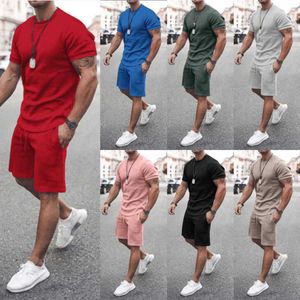 2023 Summer Mens Chándales Diseñador Casual Conjunto de dos piezas Traje de manga corta Jersey con pantalones deportivos Jogger Conjunto de chándal Tallas grandes 3xl 4xl 5xl