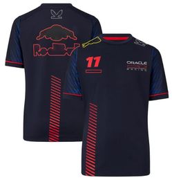 T-shirt à manches courtes et col rond de course F1, haut respirant, avec le même personnalisé, 264q, été 2023