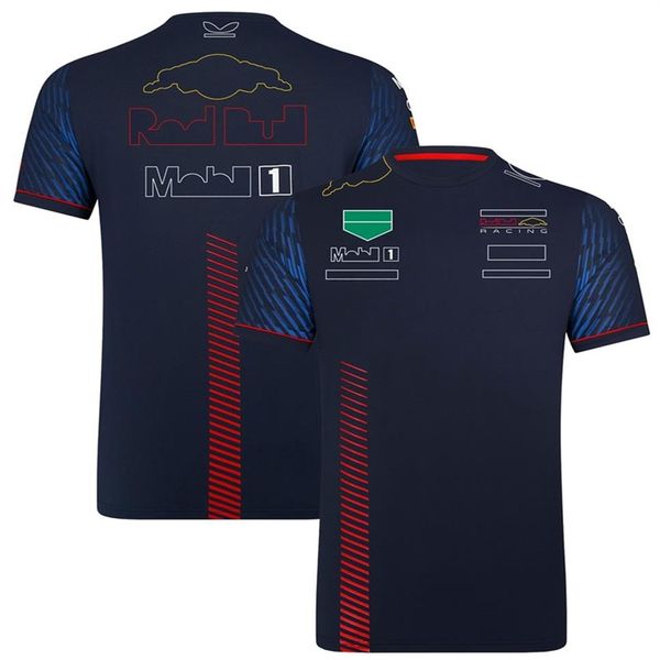 2023 Été Nouveau T-shirt de course F1 Formule 1 Champion du monde Site officiel Même T-shirt à manches courtes Polo Custom259h