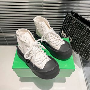 2023 Zomer Nieuwe luxe ontwerper Vulcan Sneakers Men Women canvas high-top veter sneakers casual schoenen skate schoenen mode optische witte parakeet platform trainers